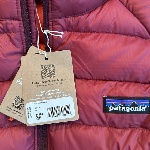 Patagonia Women's Red Puffer Jacket - Picture 7 of 11